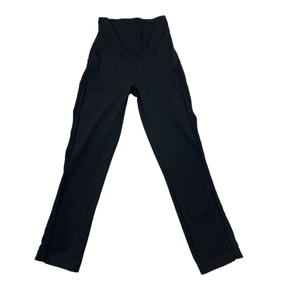Lululemon Wunder Under Hi-Rise Tight Black 2 Leggings Women’s Solid Yoga Mesh - Picture 1 of 8
